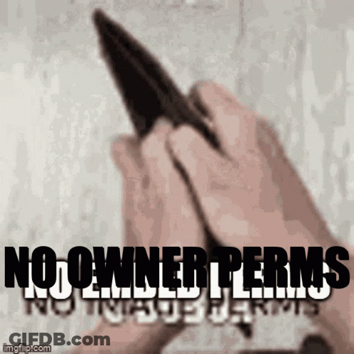 Person Holding Wallet Saying No Owner Perms GIF