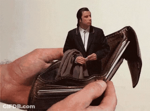 Person Holding Wallet With Picture Of Man GIF