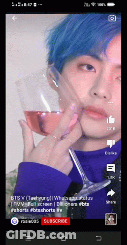 Person Holding Wine Glass GIF
