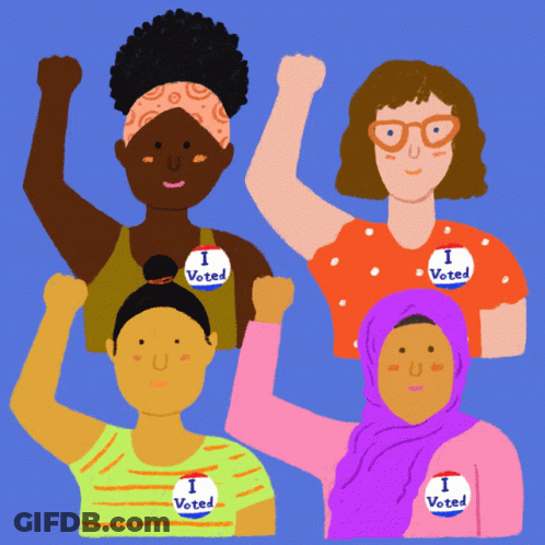 Person Holding Women March Sign GIF