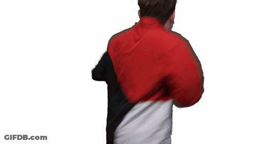 Person In Black Red And White Jacket GIF