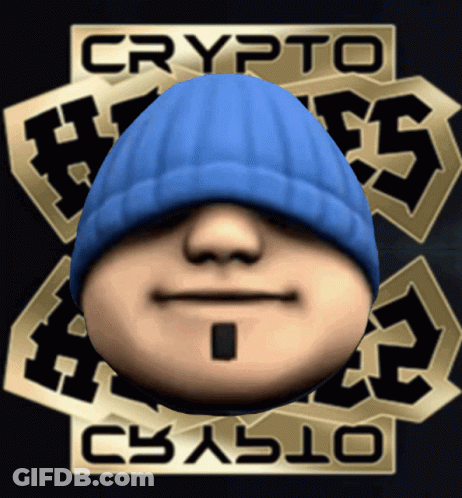 Person In Blue Beanie Saying Crypto Heists GIF