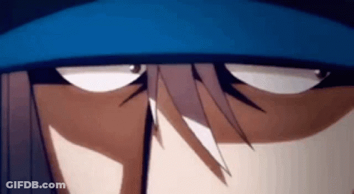 Person In Blue Hat Making Funny Face GIF