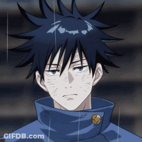Person In Blue Jacket With Gold Button GIF