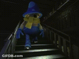 Person In Blue Mushroom Hat And Gloves GIF