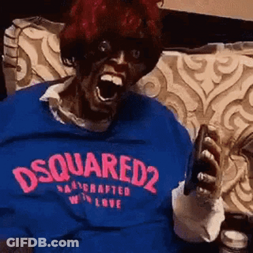 Person In Blue Shirt Saying Dsquared2 GIF