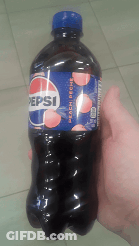 Person In Blue Shirt With B Holding Three Water Bottles GIF
