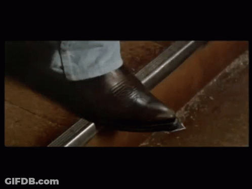 Person In Brown Cowboy Boots GIF