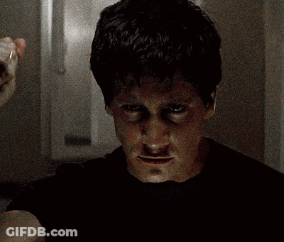 Person In Bunny Costume With Glowing Eyes GIF