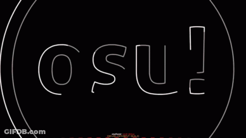 Person In Bunny Ears And Hoodie Saying Hop On Osu GIF