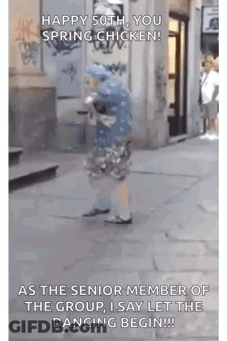 Person In Chicken Costume Dancing GIF