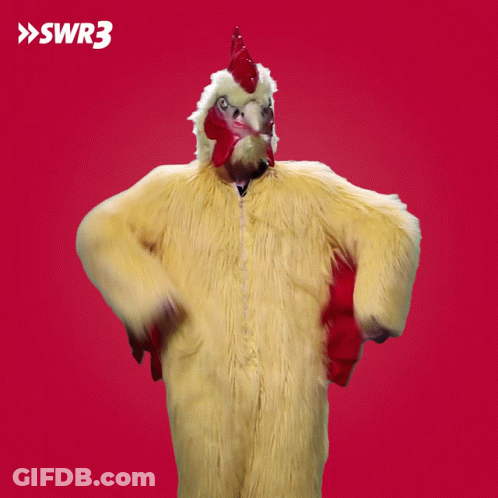 Person In Chicken Costume Swr3 GIF