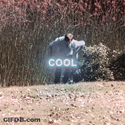 Person In Field With Cool Glow GIF