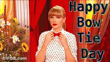 Person In Glowing Green Bow Tie GIF
