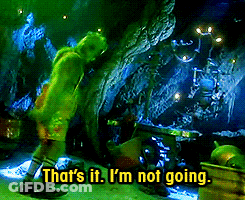 Person In Green Costume Saying That's It I'm Not Going GIF