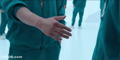 Person In Green Jacket Number 8 GIF