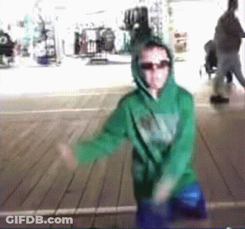 Person In Green Nike Sweatshirt GIF