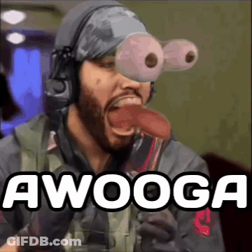 Person In Green Wig Sitting In Black Chair GIF