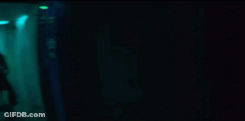 Person In Hallway With Blue Light And I Love You Sticker GIF