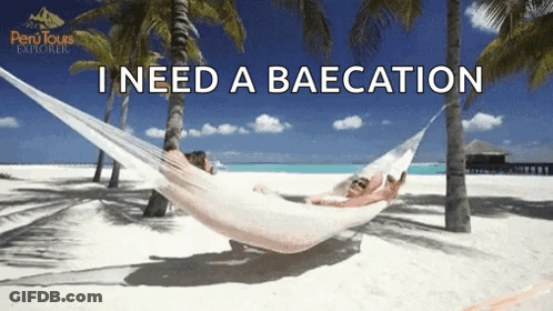 Person In Hammock Beach I Need A Baecation GIF