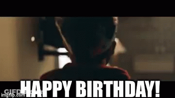 Person In Happy Birthday Chair GIF