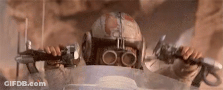 Person In Helmet And Goggles Holding Gun GIF