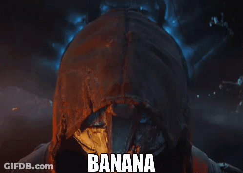 Person In Hood With Banana GIF