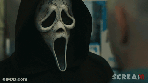 Person In Hooded Mask Saying Scream GIF