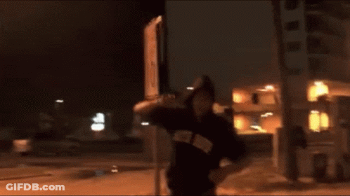 Person In Hoodie Saying State State GIF