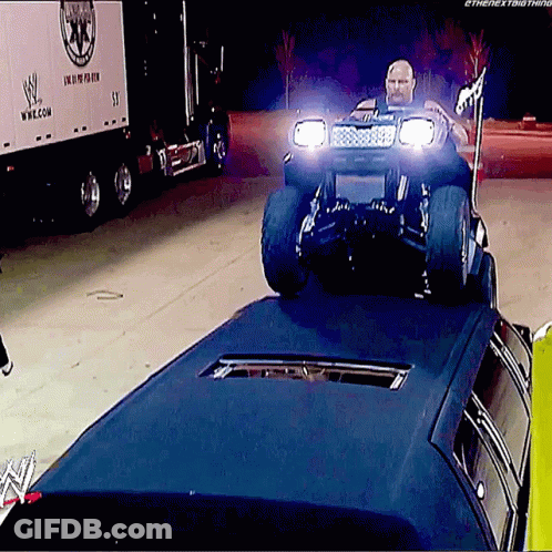 Person In Hospital Bed With Wrestlemania Logo GIF