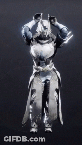 Person In Knight Armor With Helmet GIF