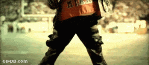 Person In Miami Shirt In Front Of Crowd GIF