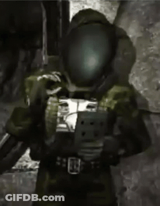 Person In Military Uniform And Helmet GIF