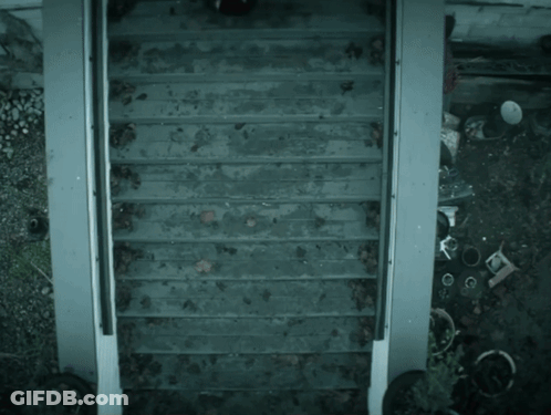 Person In Purple Coat GIF