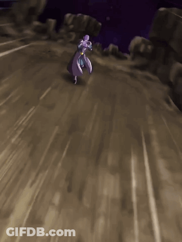 Person In Purple Dress Walking On Road GIF