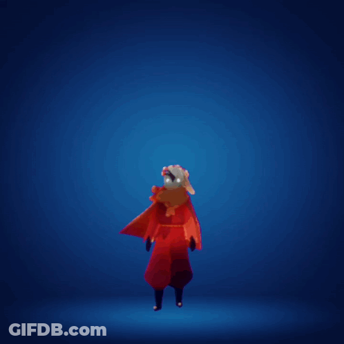 Person In Red Cape Standing Before Guatemala Flag GIF