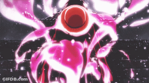 Person In Red Hat Surrounded By Pink Smoke GIF