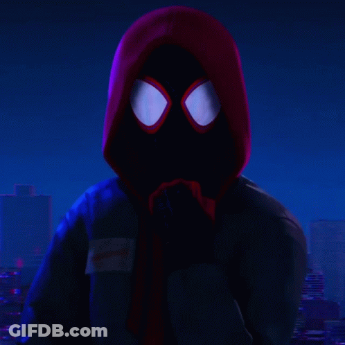 Person In Red Hood Close Up GIF