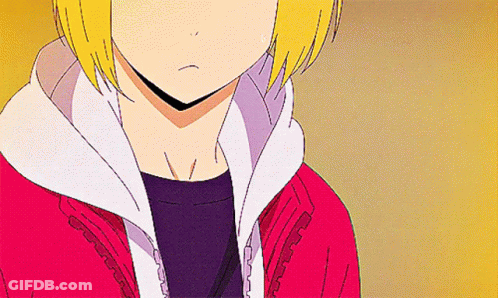 Person In Red Jacket With White Hood And Black Shirt GIF