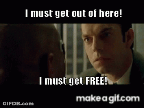 Person In Red Robe With Yellow Eyes GIF