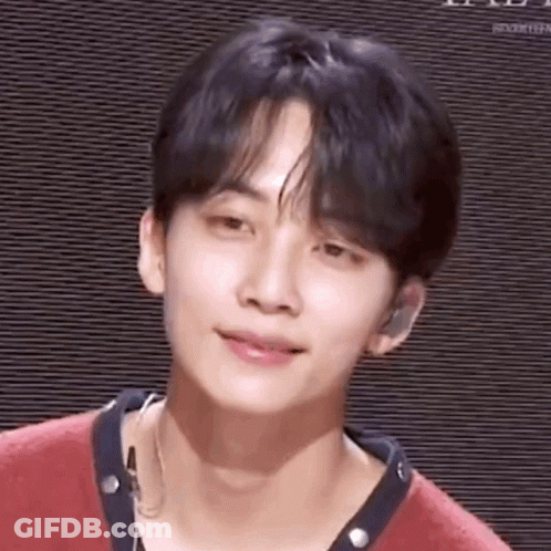 Person In Red Shirt Close Up GIF
