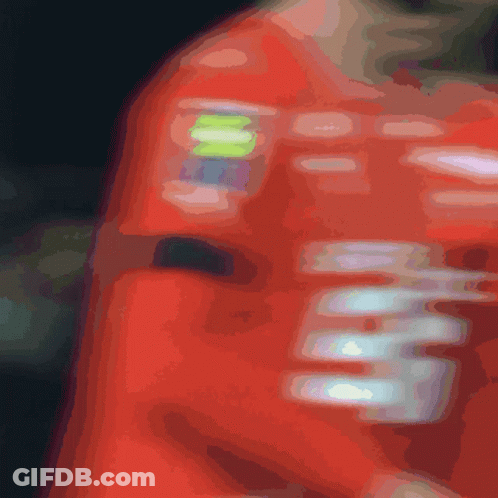 Person In Red Shirt With SD GIF