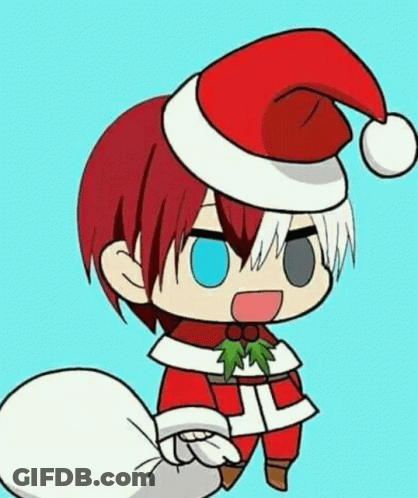 Person In Santa Hat Holding Gifts GIF