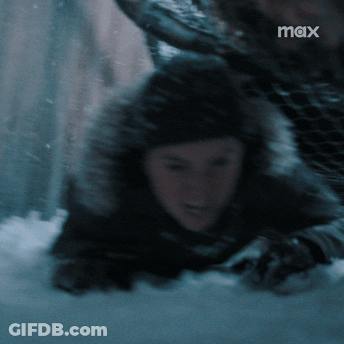 Person In Snow With Max GIF