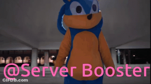 Person In Sonic Costume In Parking Garage With Server Booster GIF