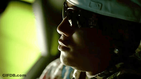 Person In Sunglasses And Baseball Cap With Letter L GIF