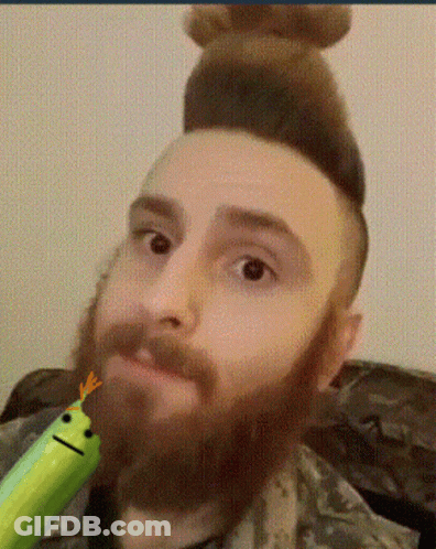 Person In Sunglasses And Beard Dancing In Dark Room GIF