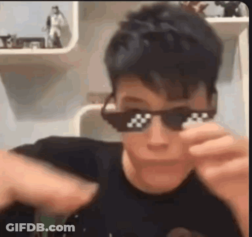Person In Sunglasses I Didn't Choose The Thug Life GIF