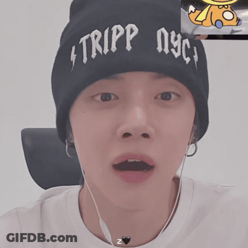 Person In Tripp NYC Beanie GIF