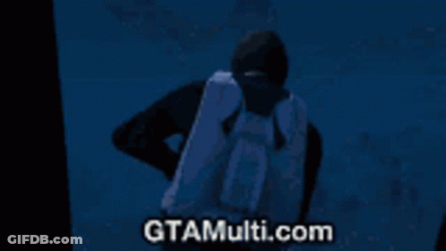 Person In Water With Gtamulti.com Visible GIF